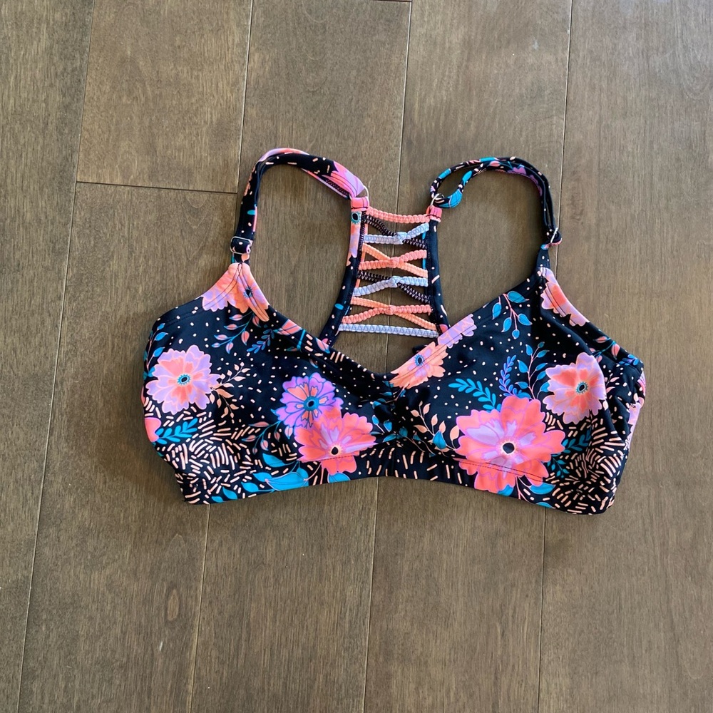 Floral Strappy Bikini Top